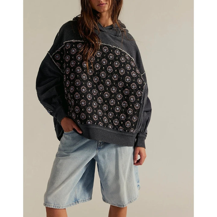 Willow Patchwork Quilted Hoodie