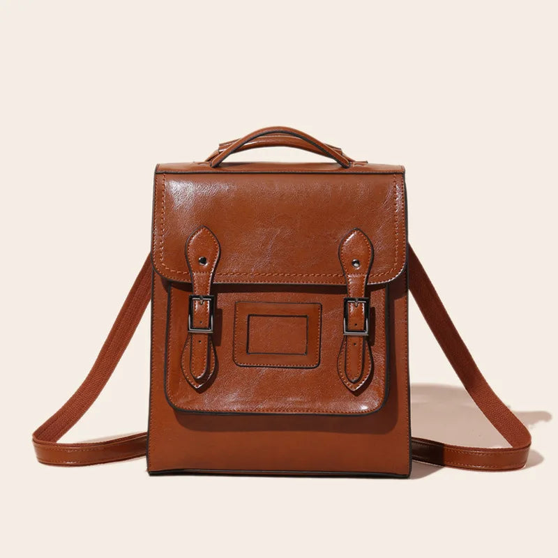 Grace Genuine Leather Convertible Satchel