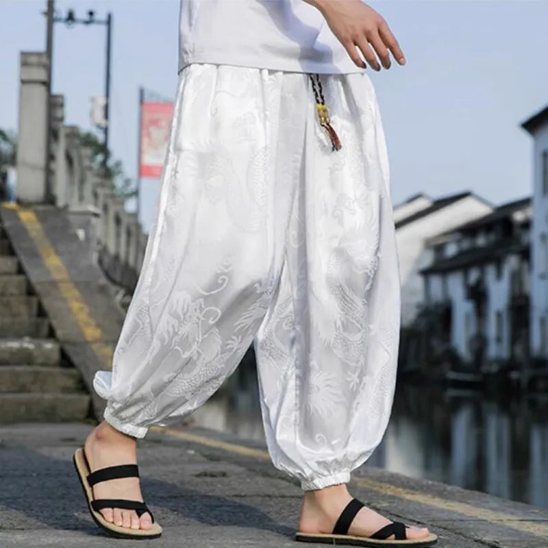 Eastern Jacquard Satin Joggers
