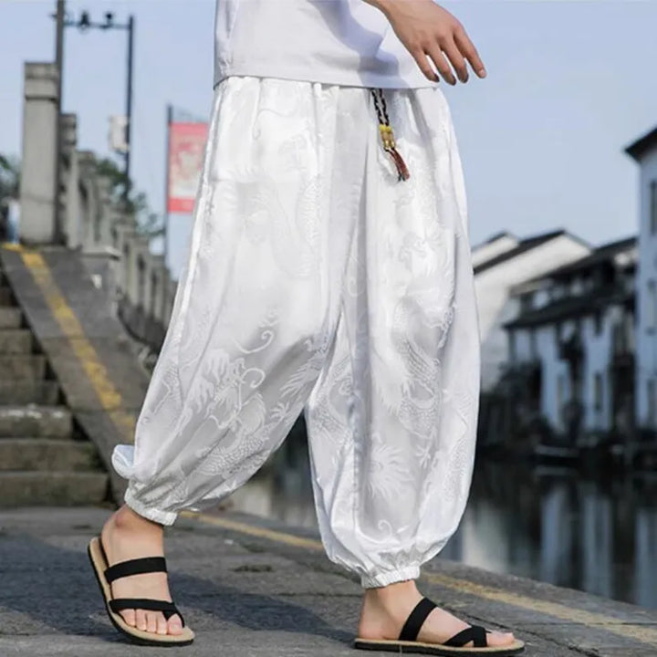 Eastern Jacquard Satin Joggers
