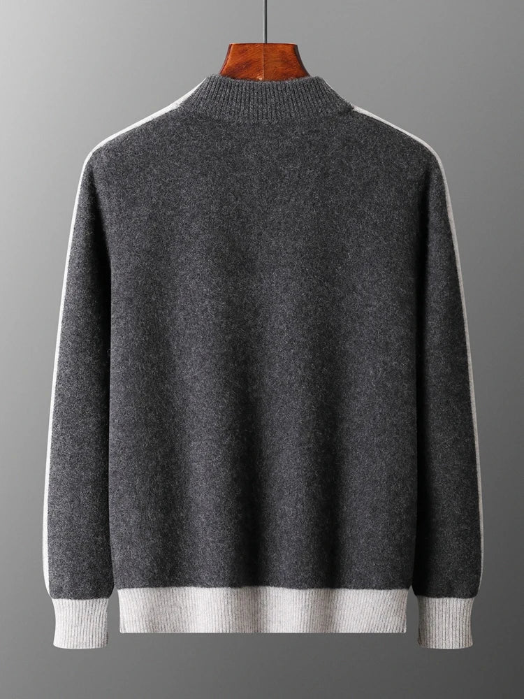 Alfonso Stripe Merino Cardigan