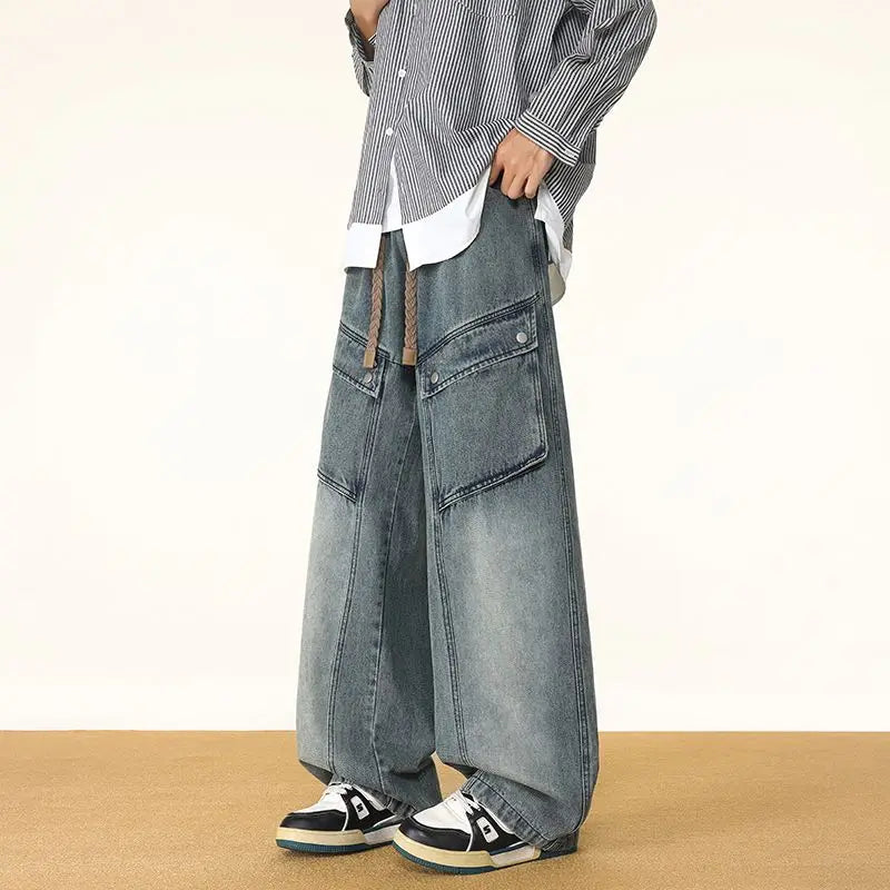 Rogue Washed Cargo Denim Pants