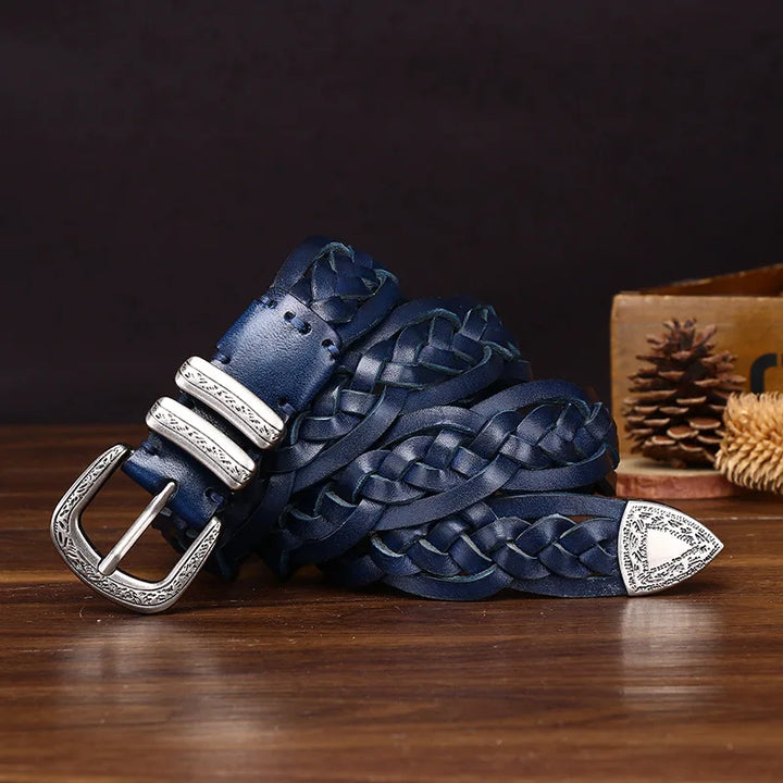 Heritage Braided Genuine Leather Belt
