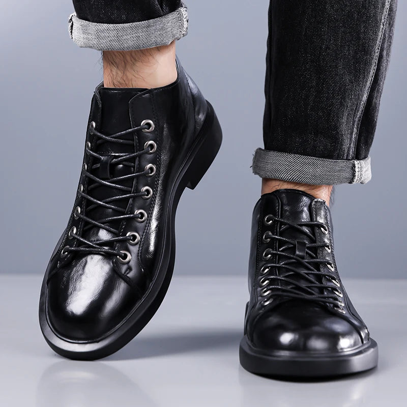 Bennett Leather Lace Boots