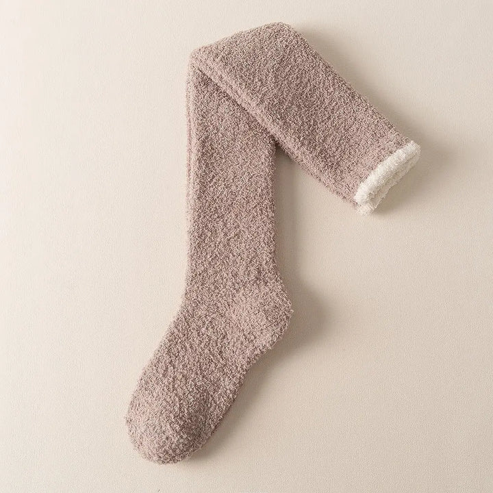 Serene Fuzzy Over-Knee Socks