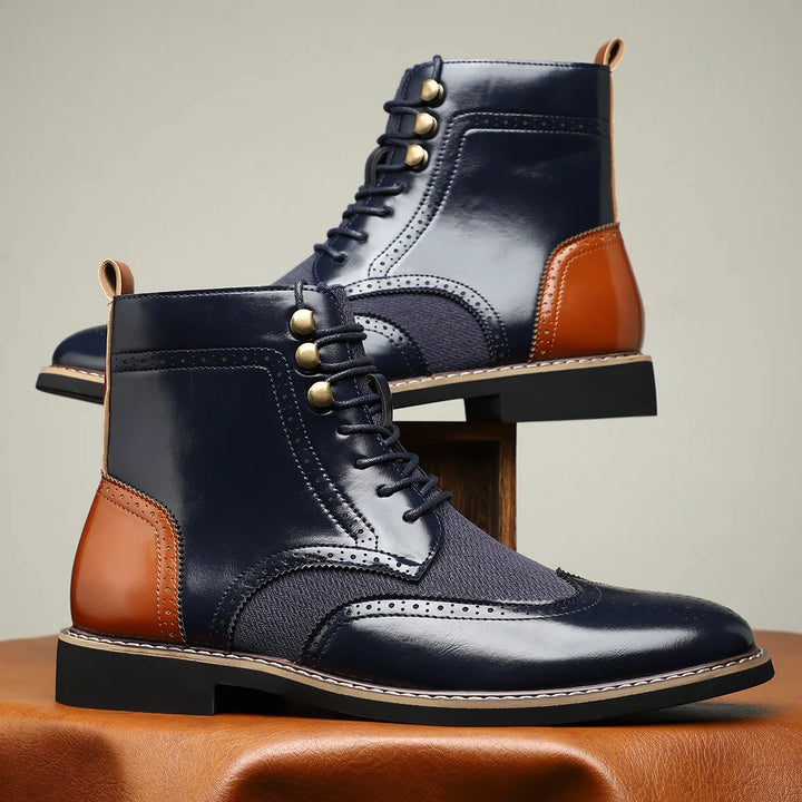 Harrington Brogue Lace-Up Boots