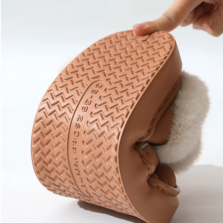 Aurora Bow Plush Slippers