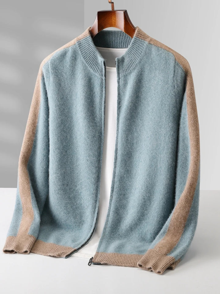 Alfonso Stripe Merino Cardigan