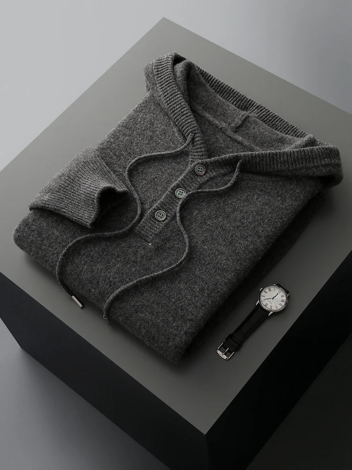 Elmwood Henley Merino Hoodie