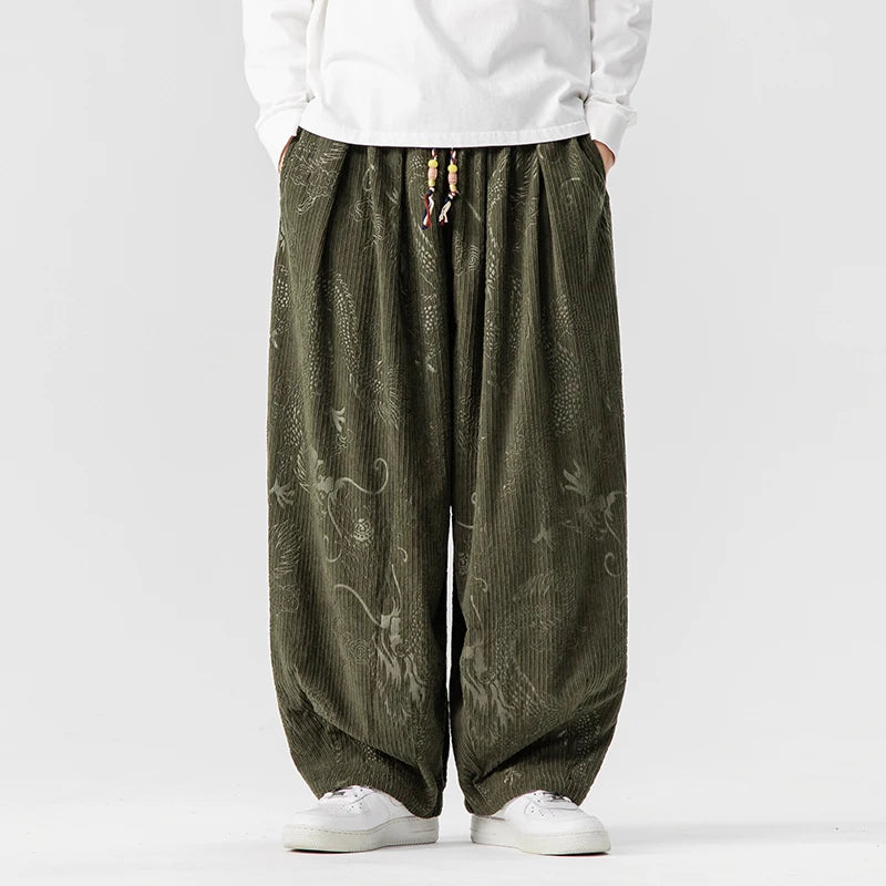 Voyager Wide-Leg Corduroy Pants