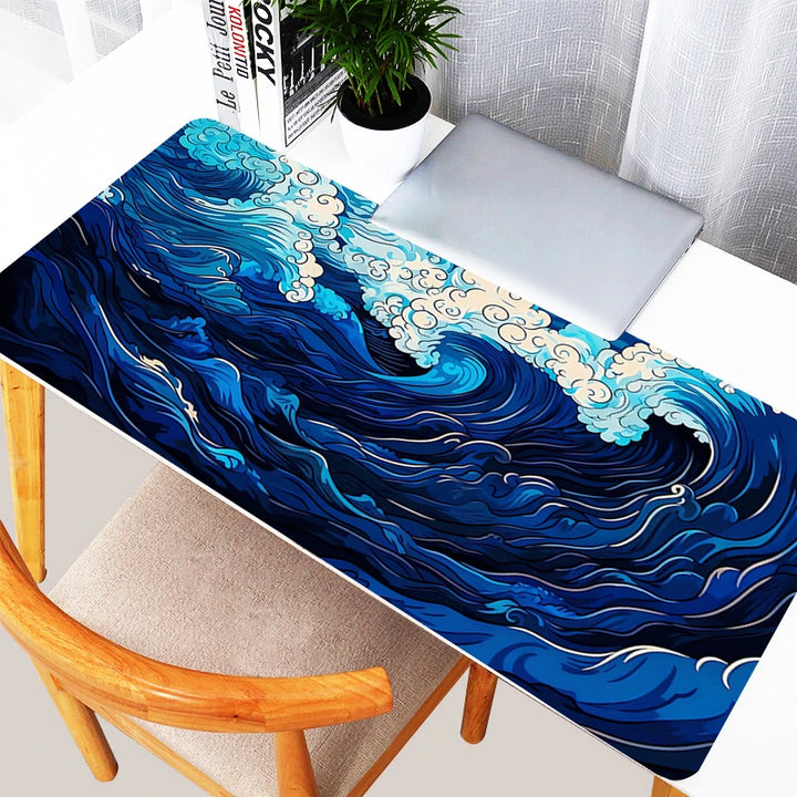 Blue Wave Keyboard Mat