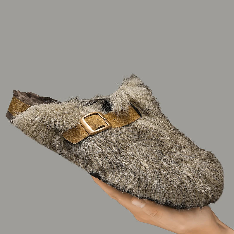 Alpine Plush Buckle Clogs