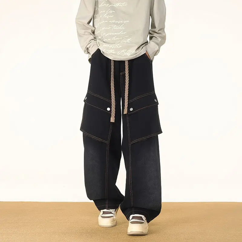Rogue Washed Cargo Denim Pants