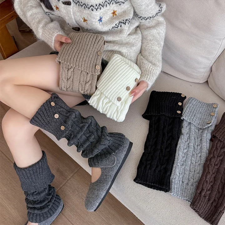 Althea Cable-Knit Leg Warmers