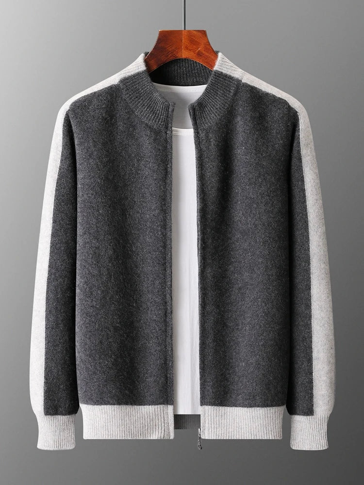 Alfonso Stripe Merino Cardigan