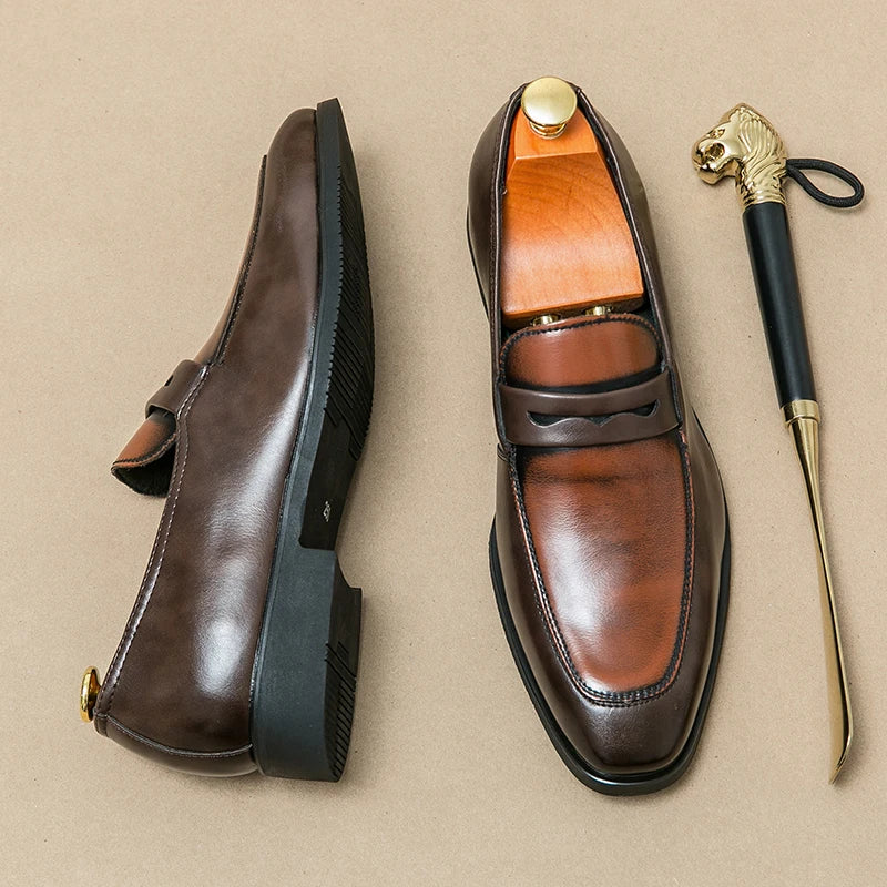 Regent Leather Penny Loafers