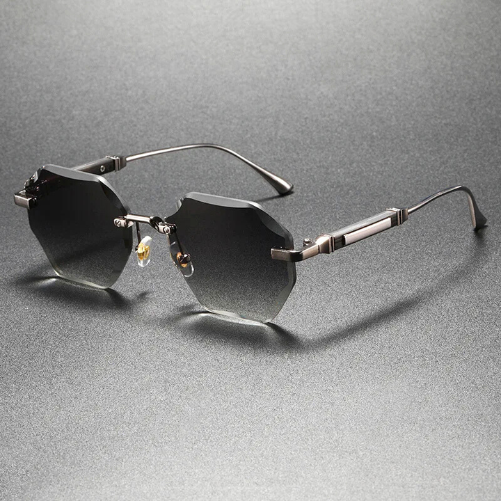 Hexa Rimless Sunglasses