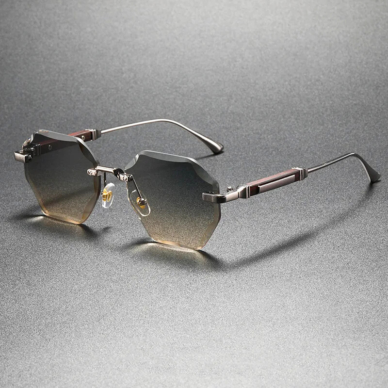 York Rimless Frame Hexa Rimless Sunglasses – York & Miller