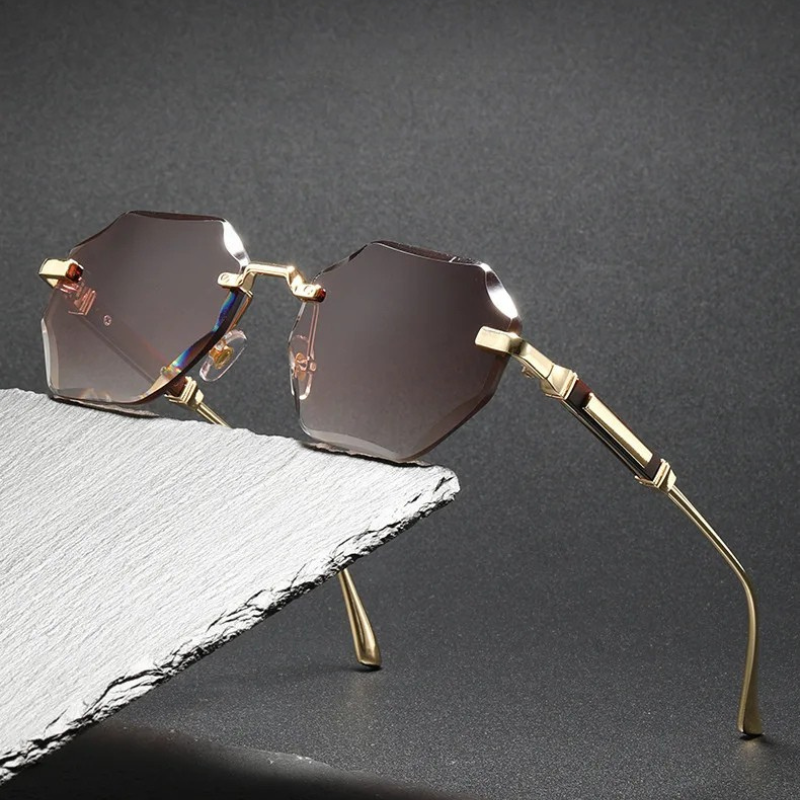 York Rimless Frame Hexa Rimless Sunglasses – York & Miller