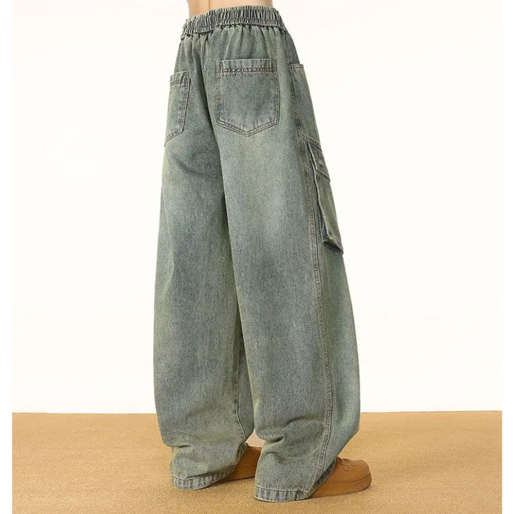Rogue Washed Cargo Denim Pants