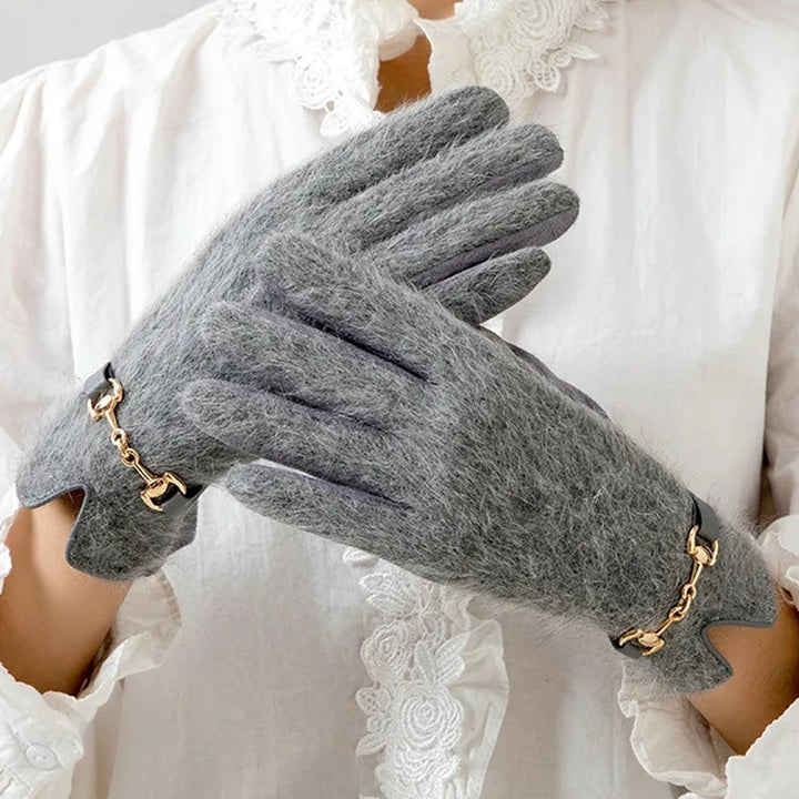 Colette Rabbit Fur Gloves