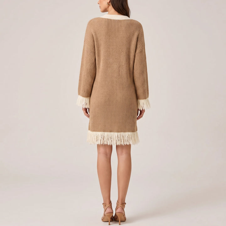 Giulia Fringed Knit Dress
