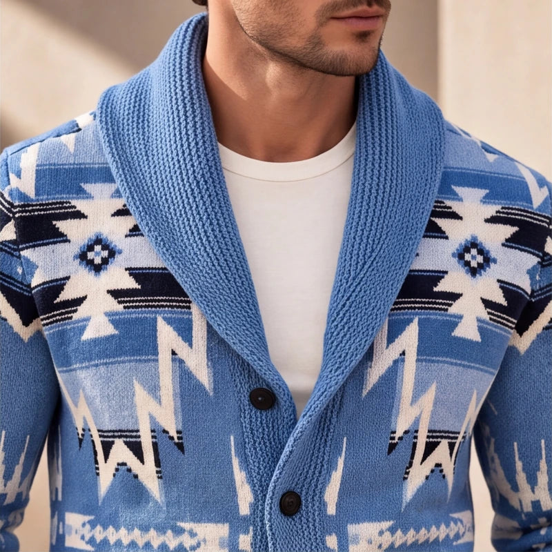 Aspen Geometric Shawl Cardigan