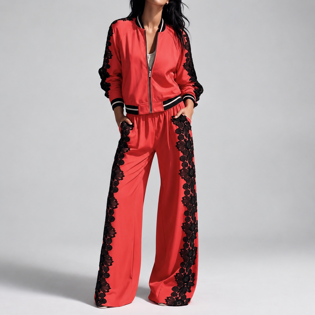 Seraphina Floral Lace Tracksuit