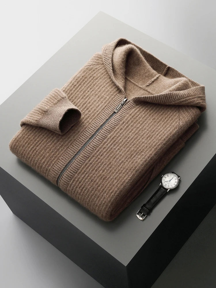 Marlowe Hooded Merino Cardigan
