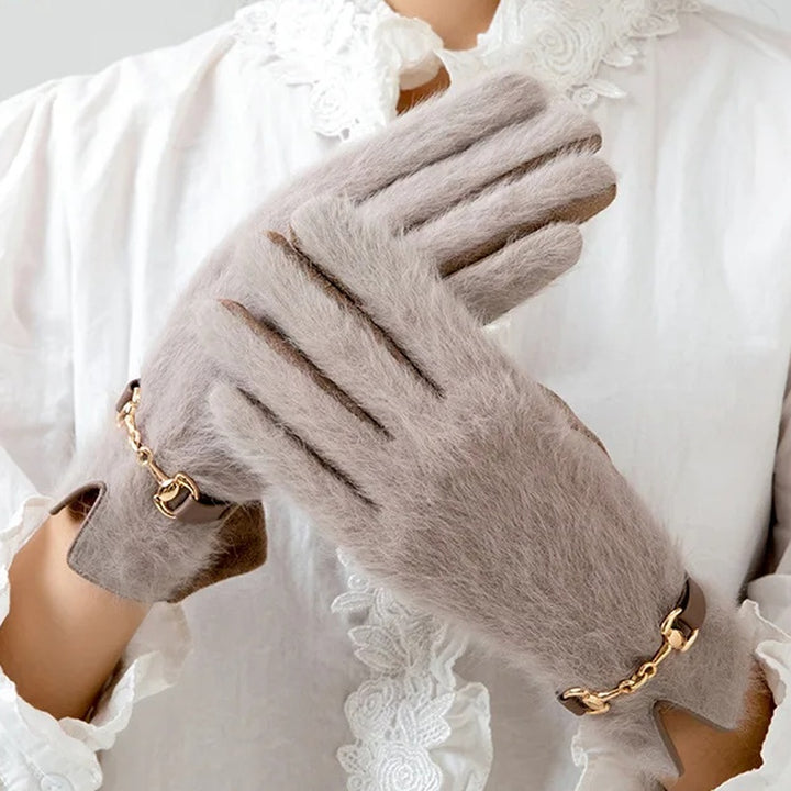 Colette Rabbit Fur Gloves