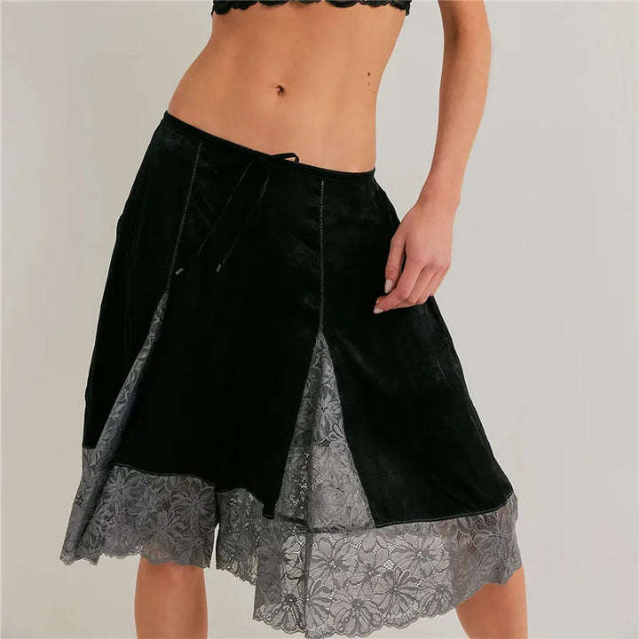 Elara Lace Panel Boho Shorts