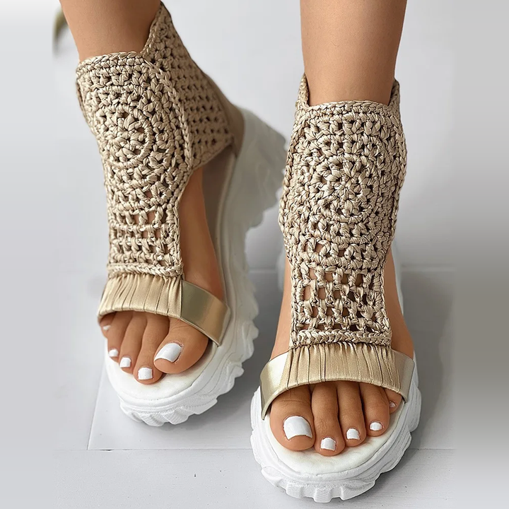 Riviera Boho Knit Sandals