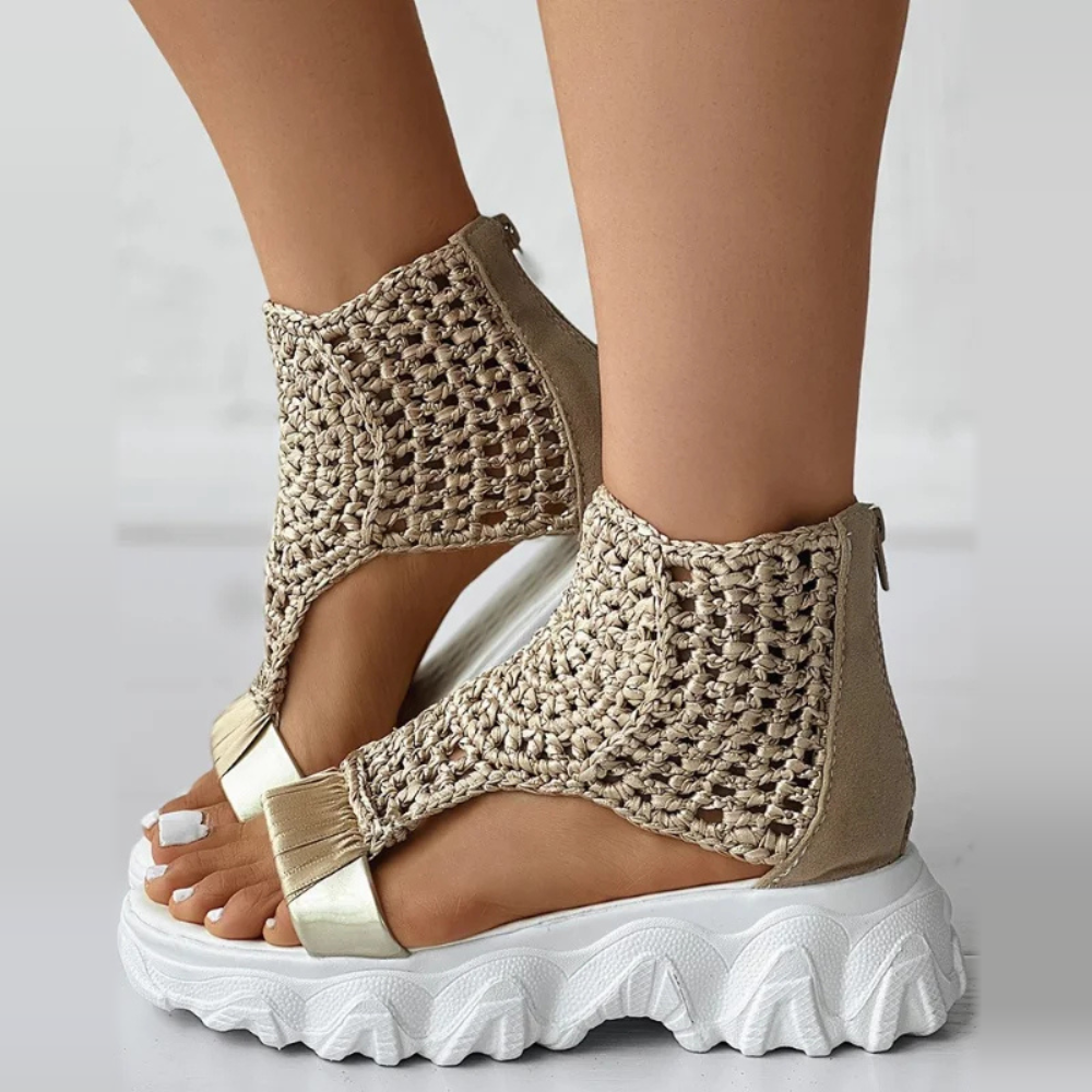 Riviera Boho Knit Sandals