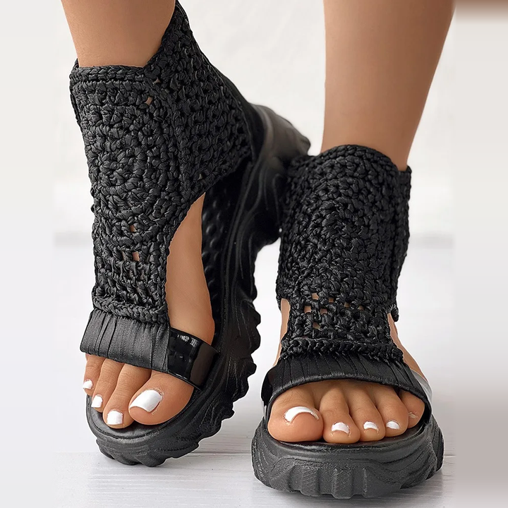 Riviera Boho Knit Sandals