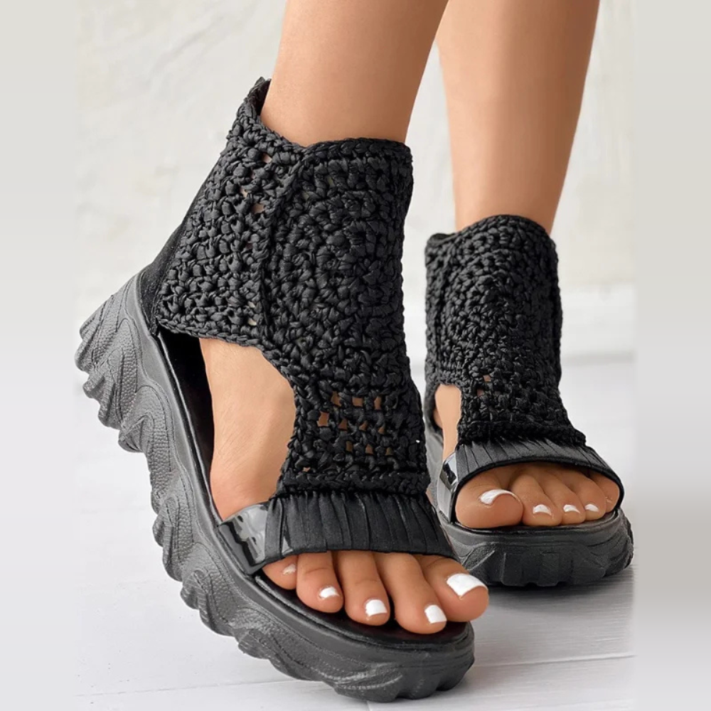 Riviera Boho Knit Sandals