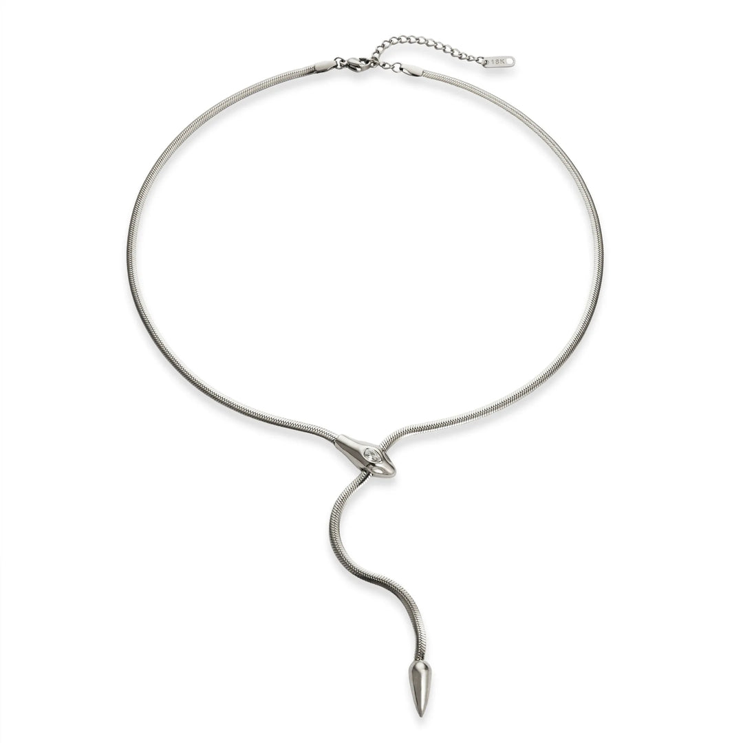 Elysian Serpent Lariat Necklace
